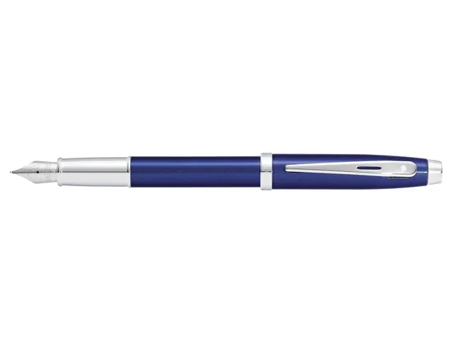 Vulpen SHEAFFER 100 E9339 M Glossy blue lacquer chrome plated