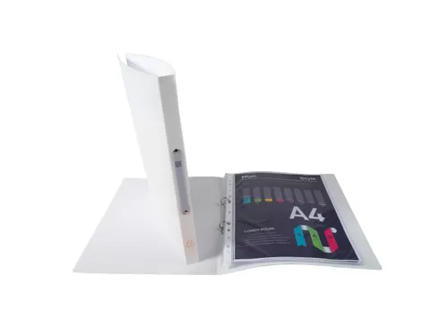 Ringmap m/label PP O PAK A4 2R 15mm wit