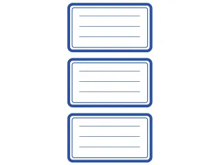 boeketiket Z-design School pakje a 3 vel lichtblauw met kader - 2