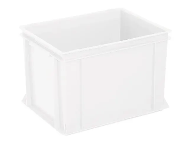 Euronorm Stapelkrat Pe 270x400x300mm 26liter Gesloten Wit