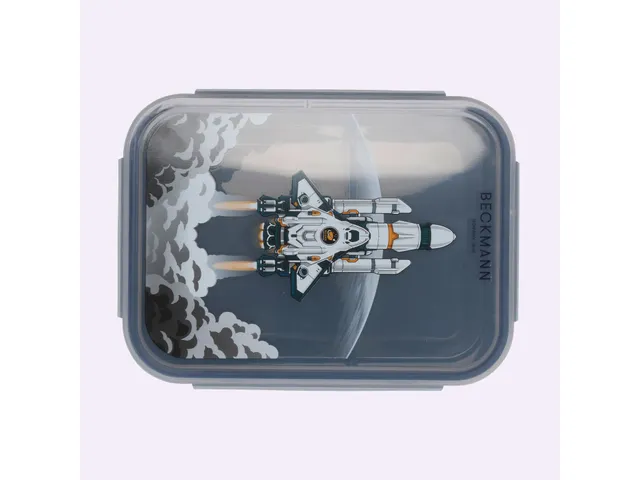 Lunchbox Beckmann 18,7x14x7cm Space Mission blue