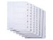 Tabbladen Quantore A4 4-gaats 1-12 genummerd wit karton 12-delig - 1