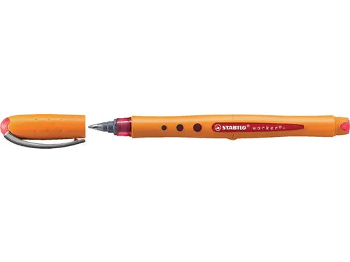 Rollerpen Stabilo Worker 2018/40 Rood 0.5Mm