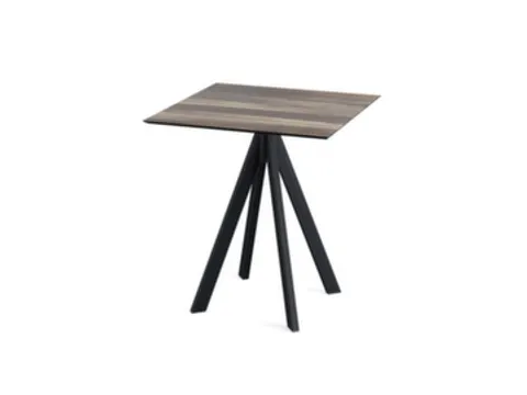 bistrotafel,HxBxD 730x700x700mm,rechthoekig,4voeten zwart