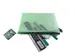 etui A5 PVC-vrij groen transparant met ritssluiting