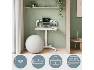 Leitz Ergo Zit-Sta bureau Mobiel 80x60cm klein - 2