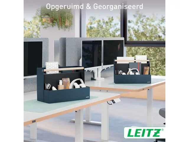 Organiseur de bureau portable Leitz tissu gris foncé