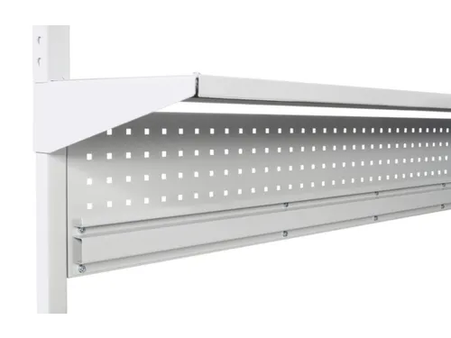 geperforeerde plaat,v. paktafel,HxB 255x1719mm,m. vakkenprofiel