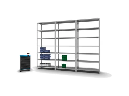 magazijnstelling,grondveld,HxBxD 3000x1300x500mm,vaklast 350kg