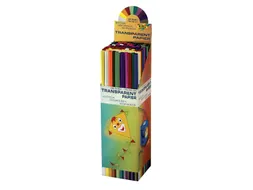 Transparant papier Folia 70x100cm 42gr assorti kleuren