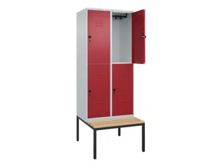 Dubbeldekse dekenkist,HxBxD 2120x800x815mm,2x2vak.,vak B 400mm - 2