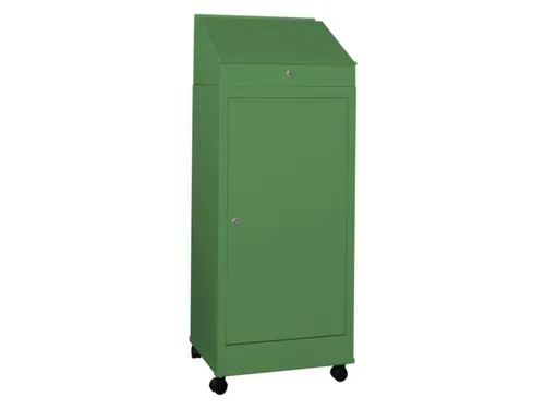 Lessenaarkast 1095/1270x 500x 500mm 2legborden Ral7035 Front Ral7035