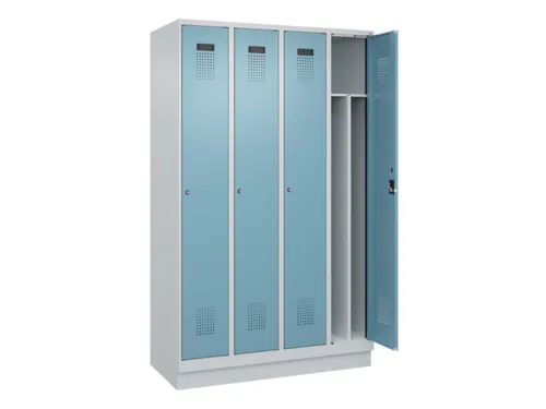 locker voor scheiding van kleding,HxBxD 1950x1200x500mm,4vak