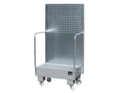 verrijdbare opvangbak,v. 2x60l vat,opvangvol. 60l,HxBxD 1685x890x570mm