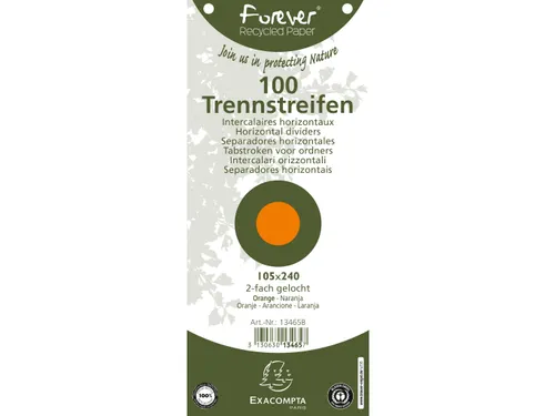 Tabstroken perfo FOR EVER 105X240mm oranj