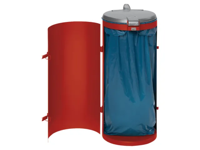 Afvalverzamelaar 120 Liter 900x450mm Klemring Deur Verzinkt Ral3000