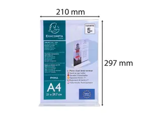 Folderhouder T A4 ve rticaal transparant - 11