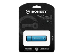 Kingston Technology IronKey Vault Privacy 50 USB Stick 32GB Blauw
