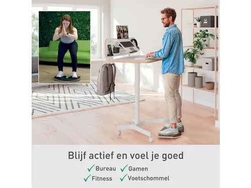 Balansbord Leitz ergo actief 540x65x310mm zwart