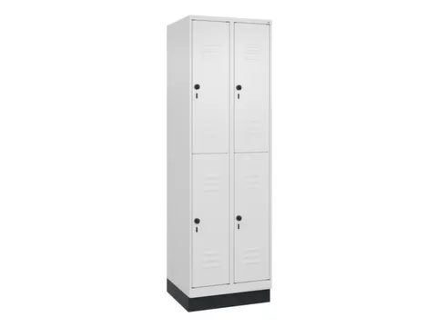 dubbeldekse locker,HxBxD 1950x600x500mm,2x2vak.,vak B 300mm