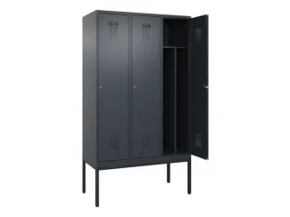 locker voor scheiding van kleding,HxBxD 2120x1200x500mm,3vak - 1