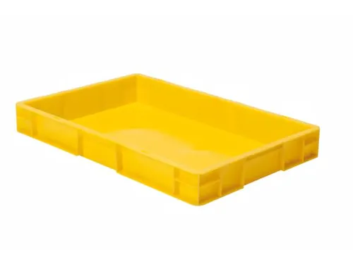 Euronorm-stapelbak 14.5l 75x600x400mm Wanden/bodem Gesloten Geel