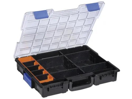 Assortimentskoffer,type 9,HxBxD 76x440x335mm,kunststof,koffer zwart