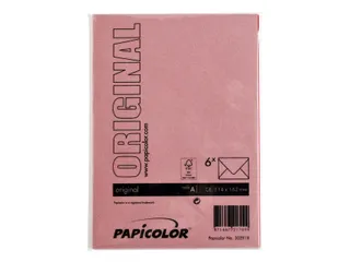 Envelop Papicolor C6 114x162mm Rood Gegomd - 3