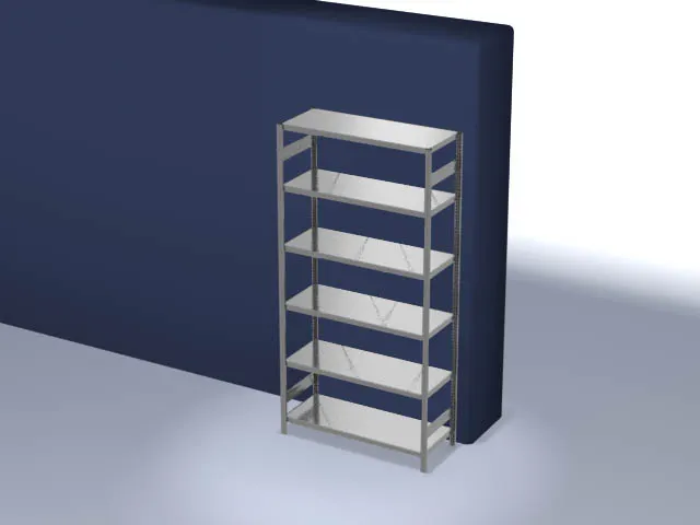 systeemstelling,grondveld,HxBxD 2500x1360x535mm,vakl. 330kg