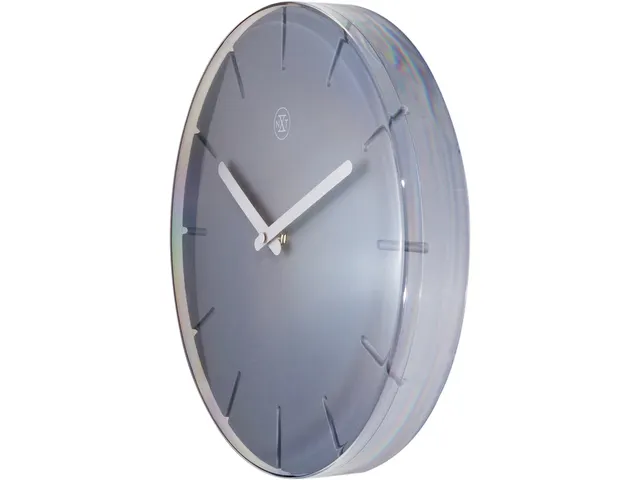 Wandklok nXt Sweet Ø 20cm grijs streepaanduiding