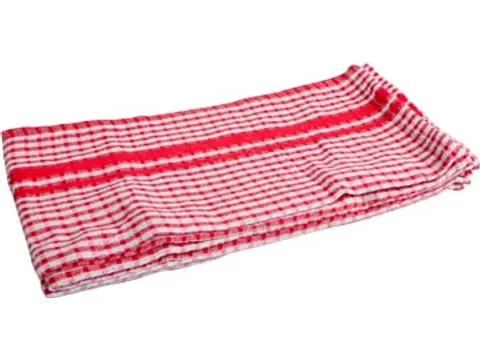 Essuie-mains, ft 50 x 70 cm, gaufrés, rouge, paquet de 3 pièces