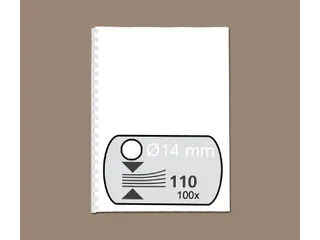 Bindrug Fellowes 14mm 21-rings A4 wit 100stuks - 2