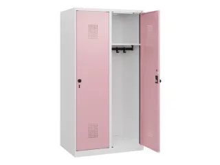 schoollocker,HxBxD 1530x800x500mm,2vak,vak B 400mm,draaigrendel - 1