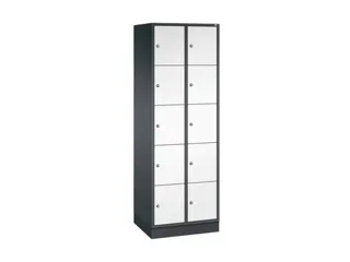 lockerkast,HxBxD 1950x620x500mm,2x5vakken,cil.-slot,sokkel - 2