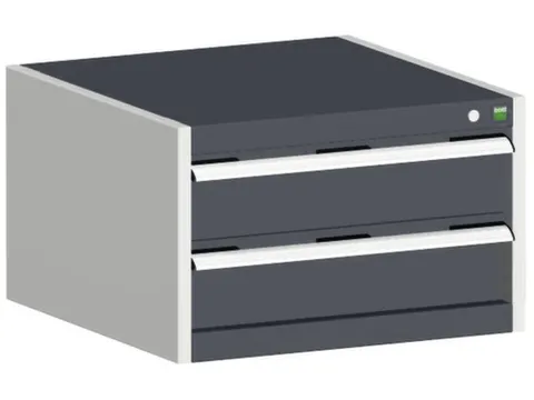 ladekast,HxBxD 400x650x525mm,2lade(n),m. lade voor normale belastingen