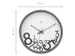 Horloge murale 30cm - Silencieux - Plastique - nXt Dropped Numbers