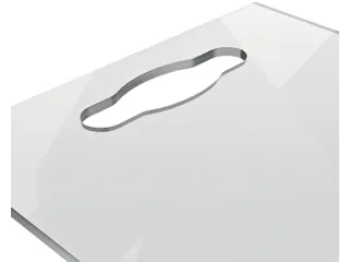 Notitiebord Nobo transparant acryl met handgreep A4 - 5