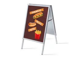 Stoepbord A1 complete set met print "Sandwichs En-cas Frites"