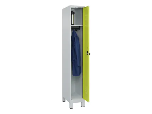 locker,HxBxD 1950x300x500mm,1vak,vak B 300mm,draaigrendel,voeten