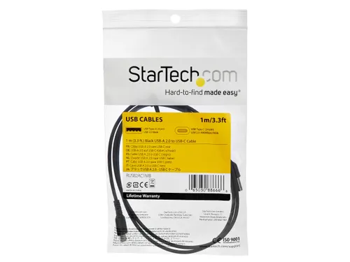 USB-C kabel 1 Meter Zwart