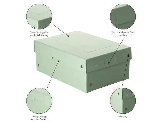 PureBox Pastell A5 verte 100mm
