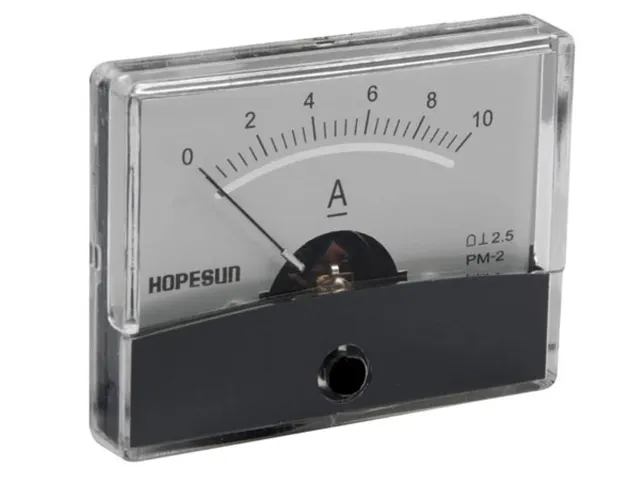 Analoge Paneelmeter Voor DC Stroommetingen 10A CC / 60x47mm