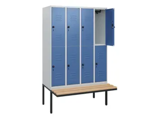 Dubbeldekse dekenkist,HxBxD 1950x1200x815mm,4x2vak.,vak B 300mm - 2