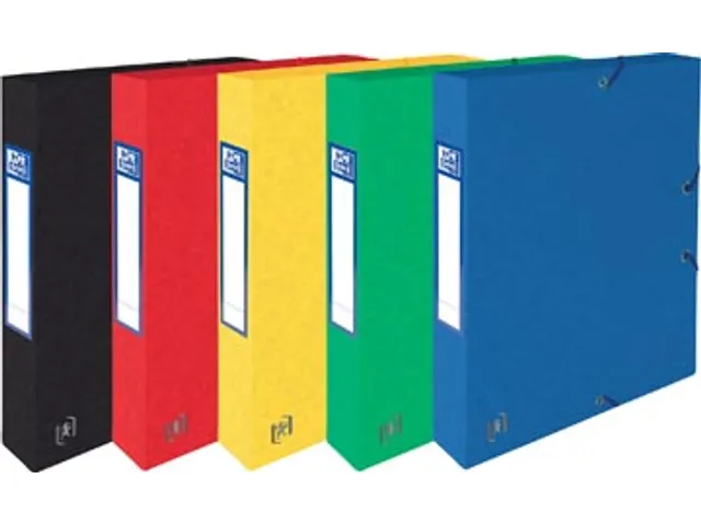 Elba elastobox Oxford Top File+ A4 rug 40mm Assorti kleuren