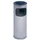 Combi-Asbak HXØ 610X250Mm Aluminium Opvangbak Zwart Rvs 17 Liter