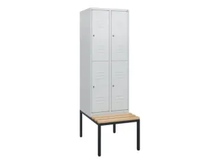 Dubbeldekse dekenkist,HxBxD 1950x600x815mm,2x2vak.,vak B 300mm - 1