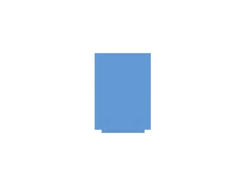 Whiteboard Rocada Skincolour 55x75cm blauw gelakt
