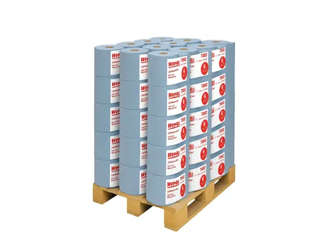 Poetsrol WypAll L20 2-laags 18,3cmx144m 380vel blauw 7302 Pallet