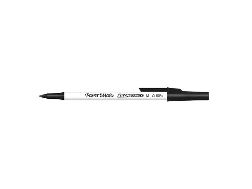 Balpen Paper Mate Kilometrico Recycled medium zwart