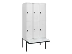 Dubbeldekse dekenkist,HxBxD 1950x900x815mm,3x2vak.,vak B 300mm